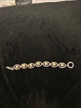 925 silver Circular Link Bracelet - Women Jewelry